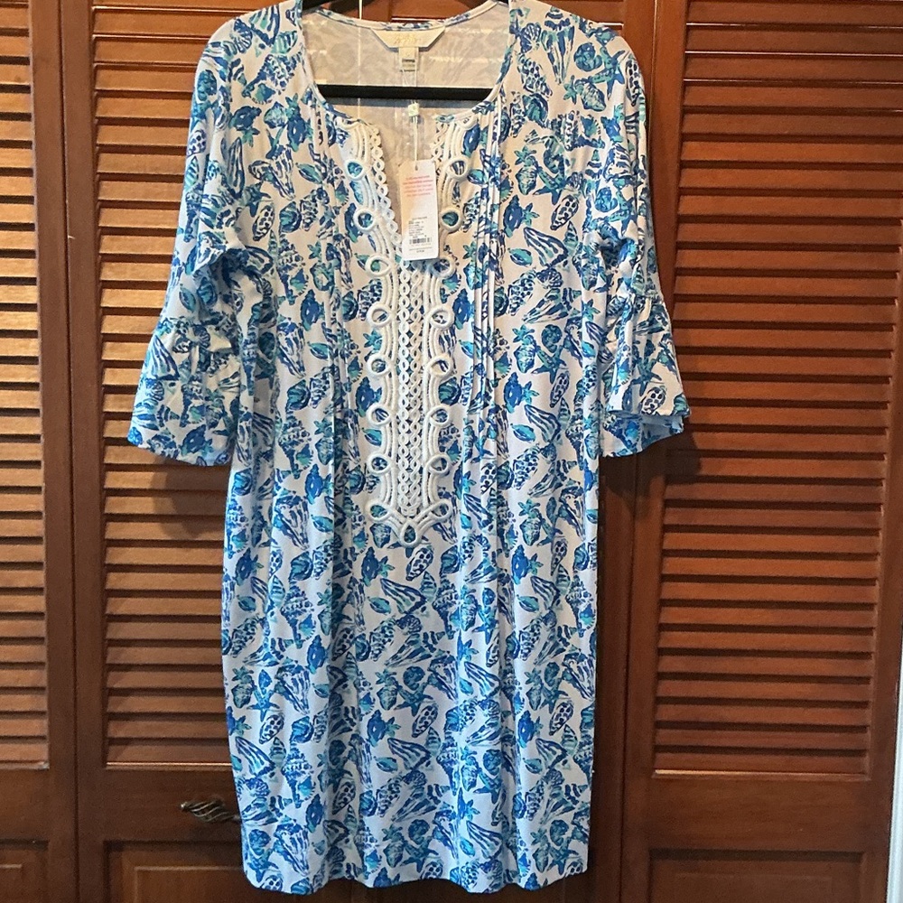 Lilly Pulitzer Blue and White Resort Dress